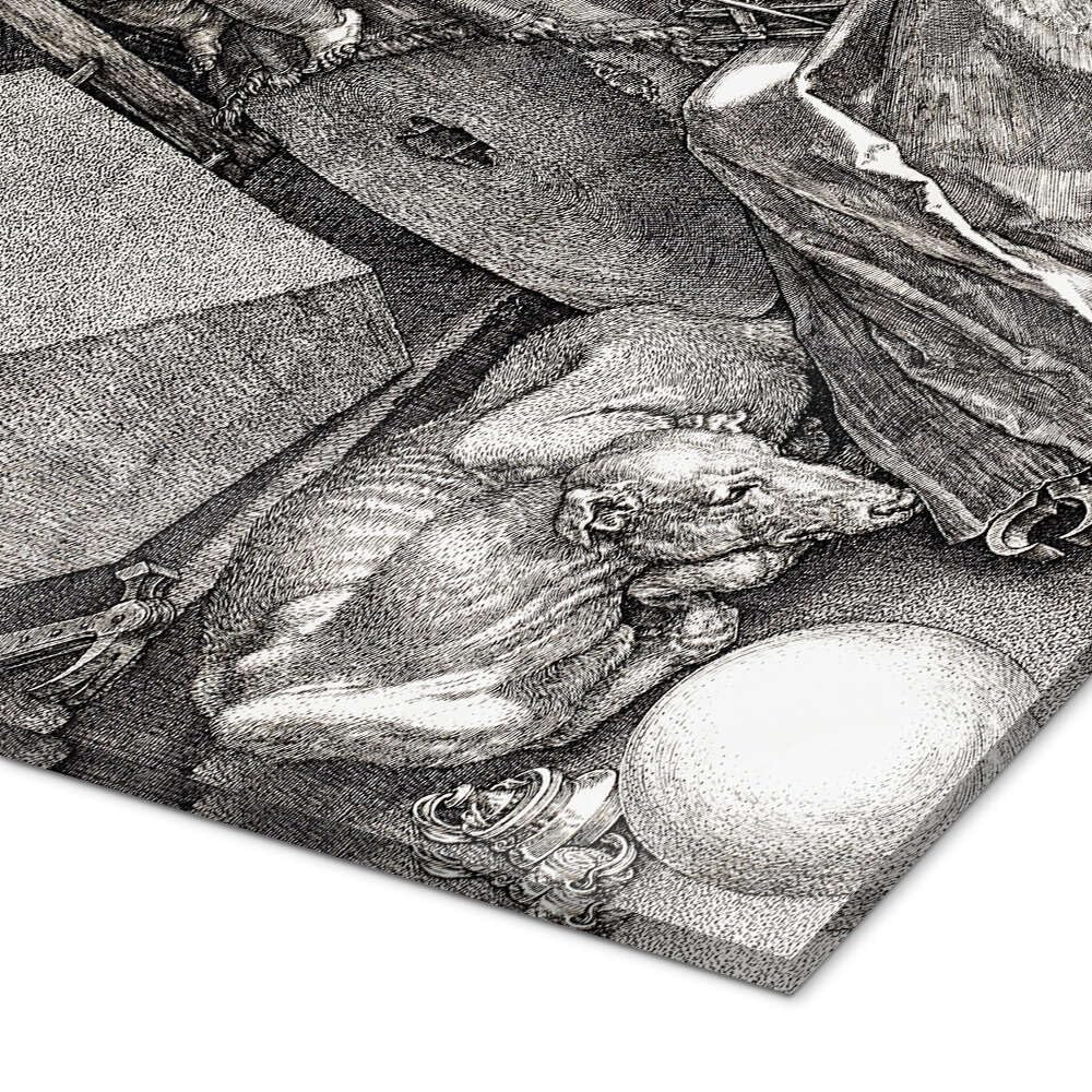 Posterlounge Melancholie Acrylglasbild | 60 x 60 cm von Albrecht Dürer Schwarz-Weiß Wandbilder Wanddeko