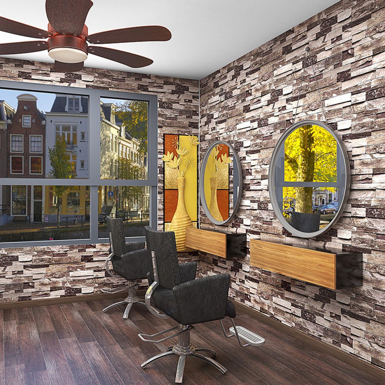 タイルテーブル レンガ調 インテリア 北欧