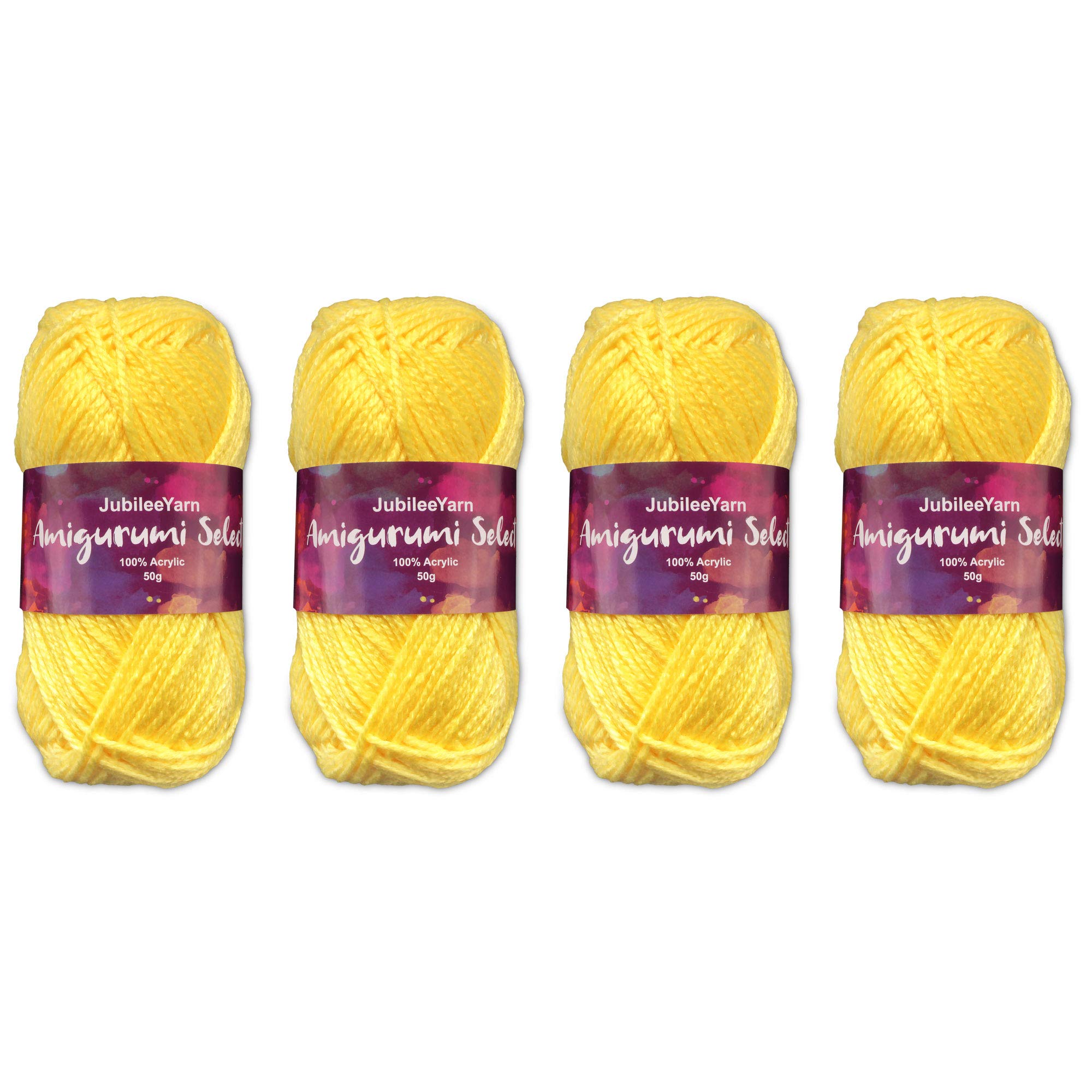 JubileeYarn Amigurumi Select Yarn - Baby Acrylic - Pansy - 4 Skeins
