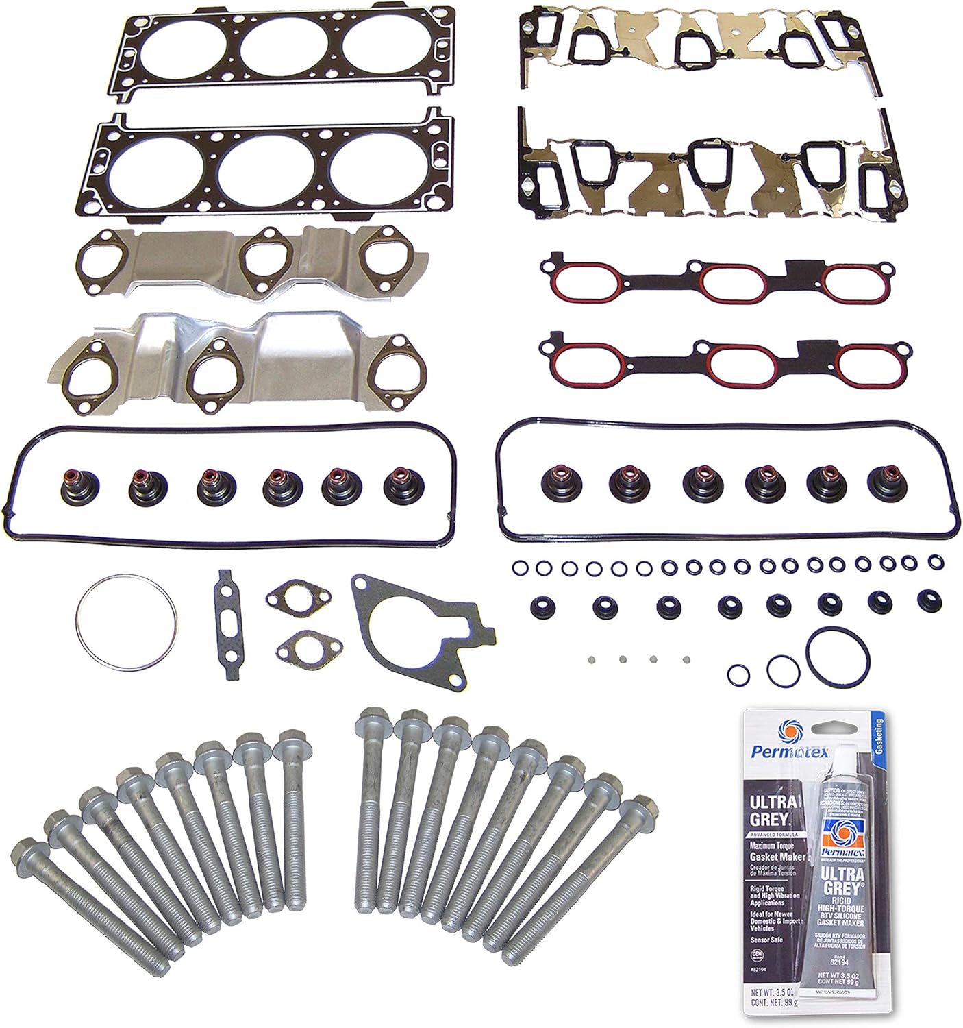 CPWK185 Head Gasket Set Bolt Kit Fits: 04-05 Chevrolet Pontiac Oldsmobile 3.4L V6 OHV VIN E
