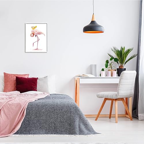 Miniatura 2 de Stupell Industries Ziwei Li - Vaso de Martini para cóctel de piña tropical, color amarillo, flamenco rosa, diseño de Ziwei Li, arte de pared