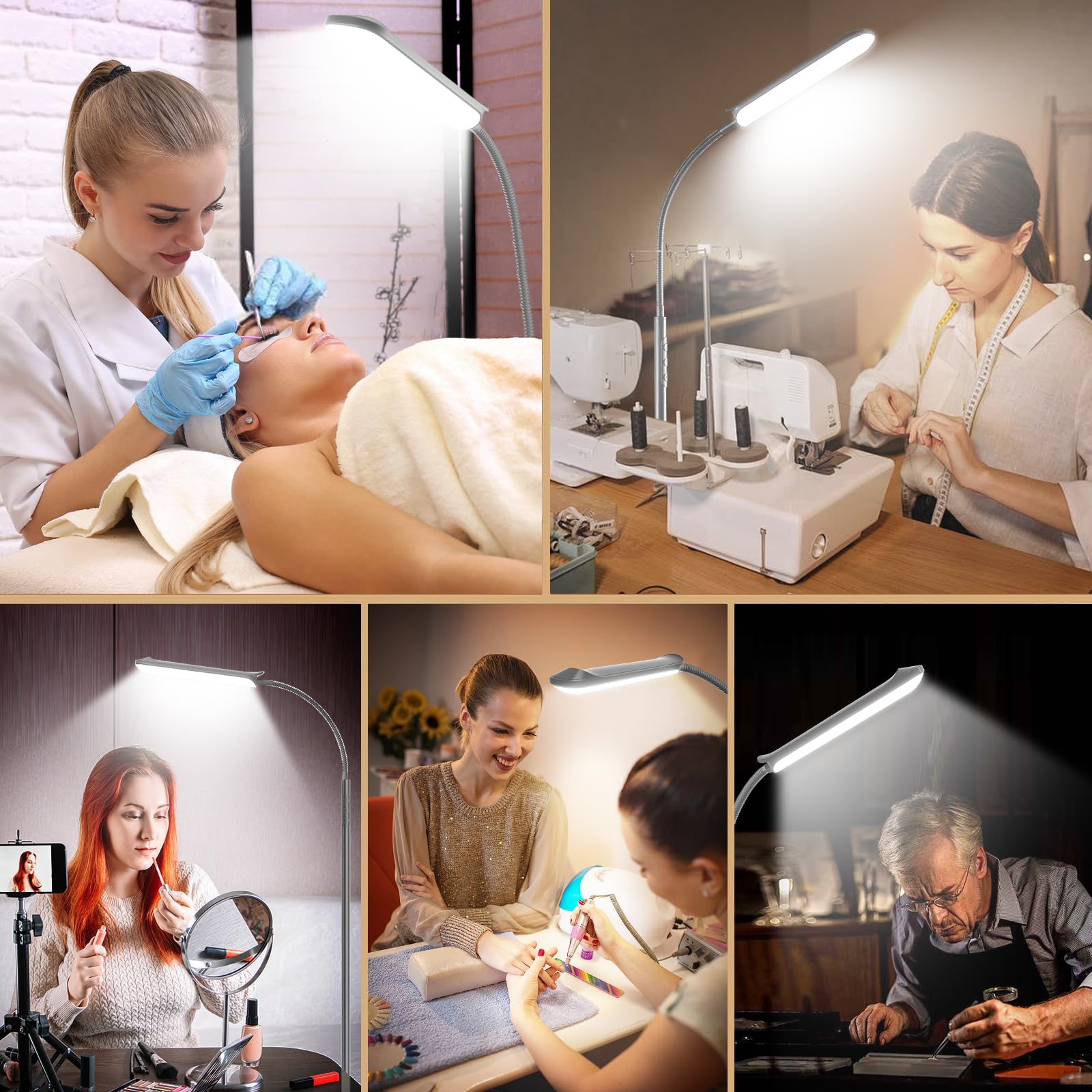 marctronic Grau LED Stehlampe Dimmbar, 18W 1800LM Stehlampe Wohnzimmer mit Fernbedienung, 165cm Stehleuchte 360° drehbar Augenschutz Leselampe Timer Standleuchte für Schlafzimmer BüRo
