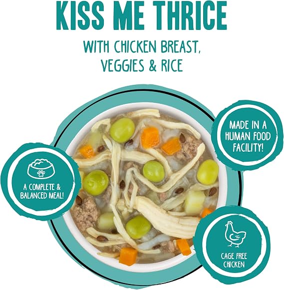 Weruva Best Fido Friend Fun Size Meals for Dogs, Kiss Me Thrice, 2.75oz Cup, Pack of 12