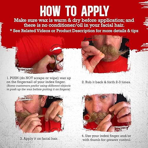 Miniatura 4 de Cera para bigote Wacky Tacky de Firehouse Moustache, 1