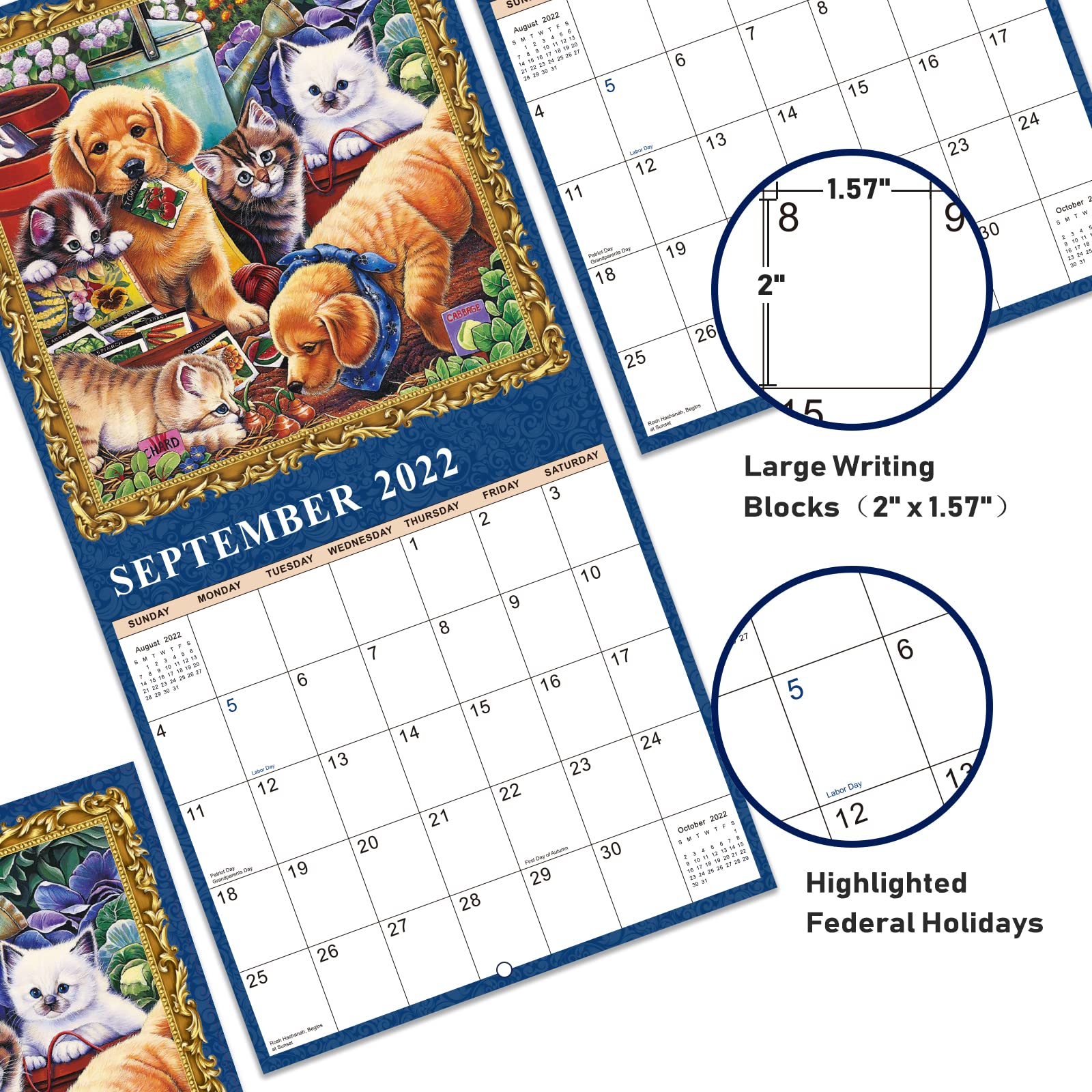 2022 Calendar Baby Animals Wall Calendar 2022, Jan 2022 Dec 2022 with Thick & Sturdy Paper