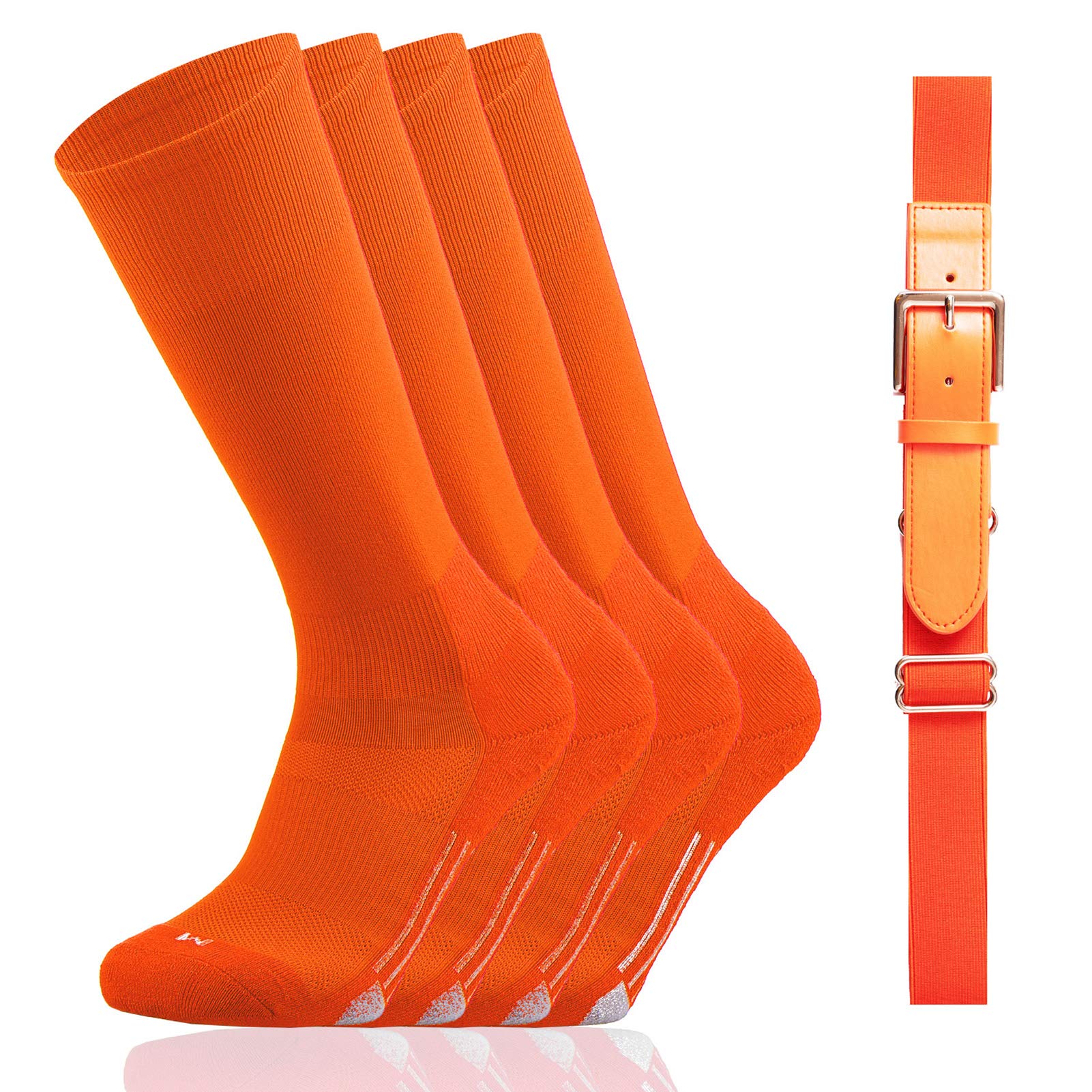 Youper Youth Baseball/Softball Belt & Socks Combo Set (2 Pairs of Socks & 1 Belt)