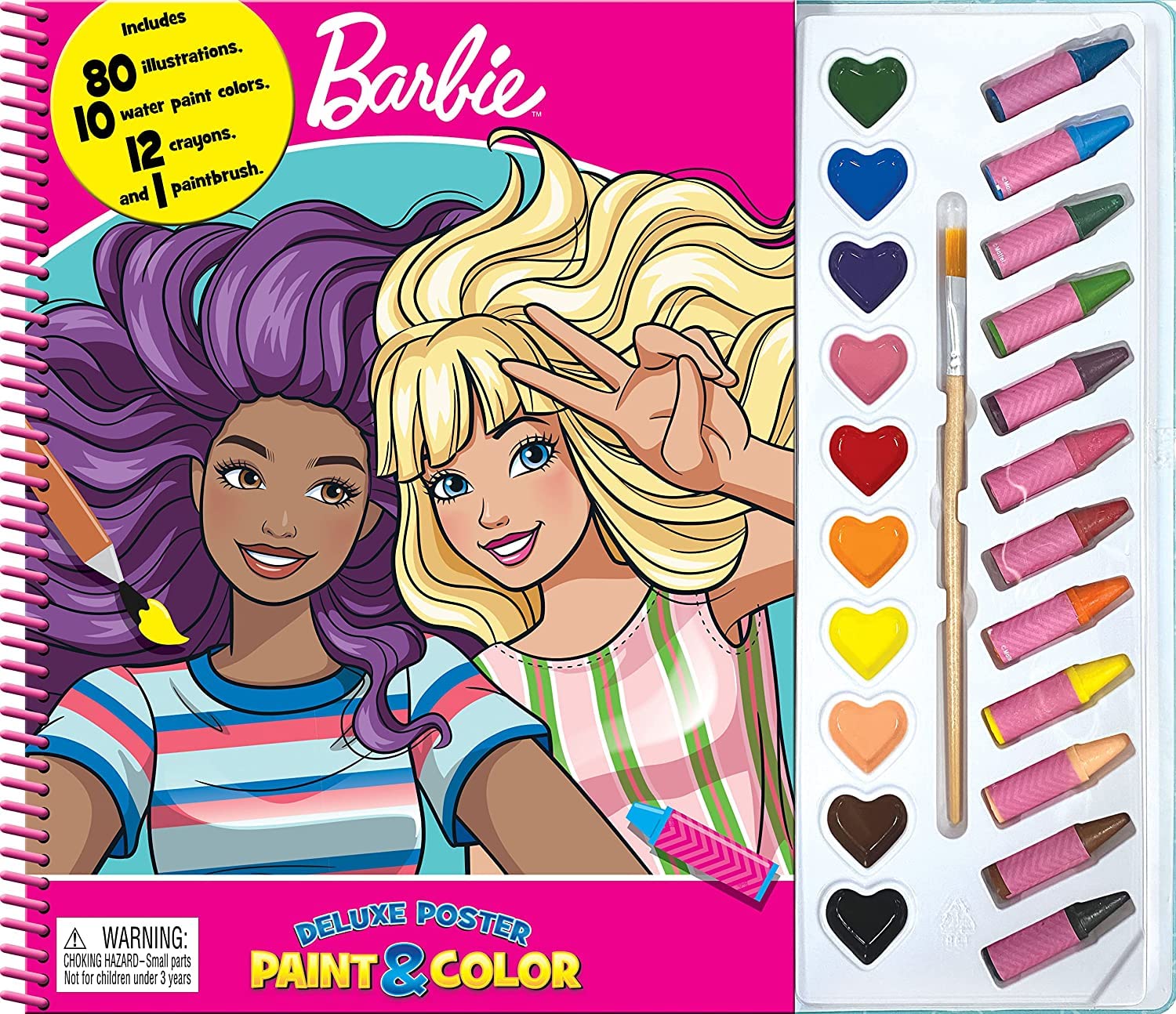 MATTEL BARBIE DELUXE POSTER PAINT & COLOR