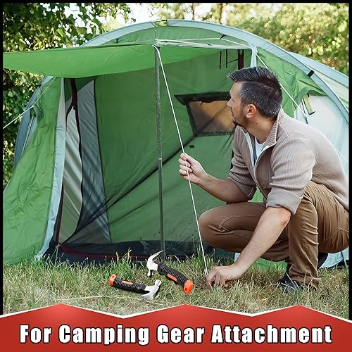 Miniatura 5 de 8 piezas de martillo pequeño de 8 onzas para niños, mujeres y hombres, martillos ligeros de garra derretida a granel con clavos de hardware para