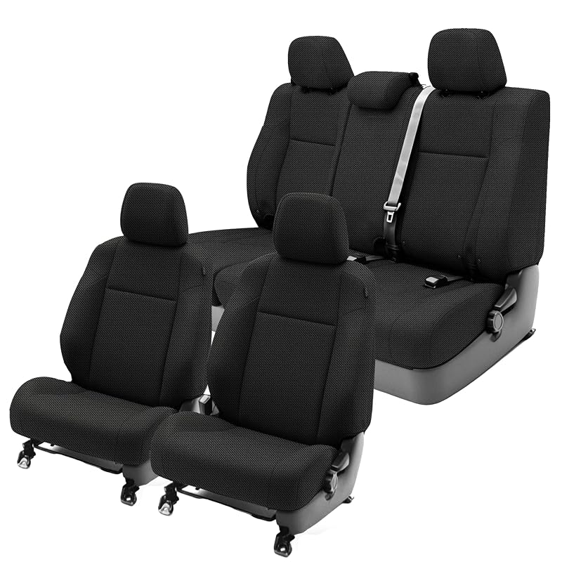 Capa para Banco Toyota Tacoma 2016–2023 ESMING em Tecido Composto com Espuma, Dianteira e Traseira, Preta