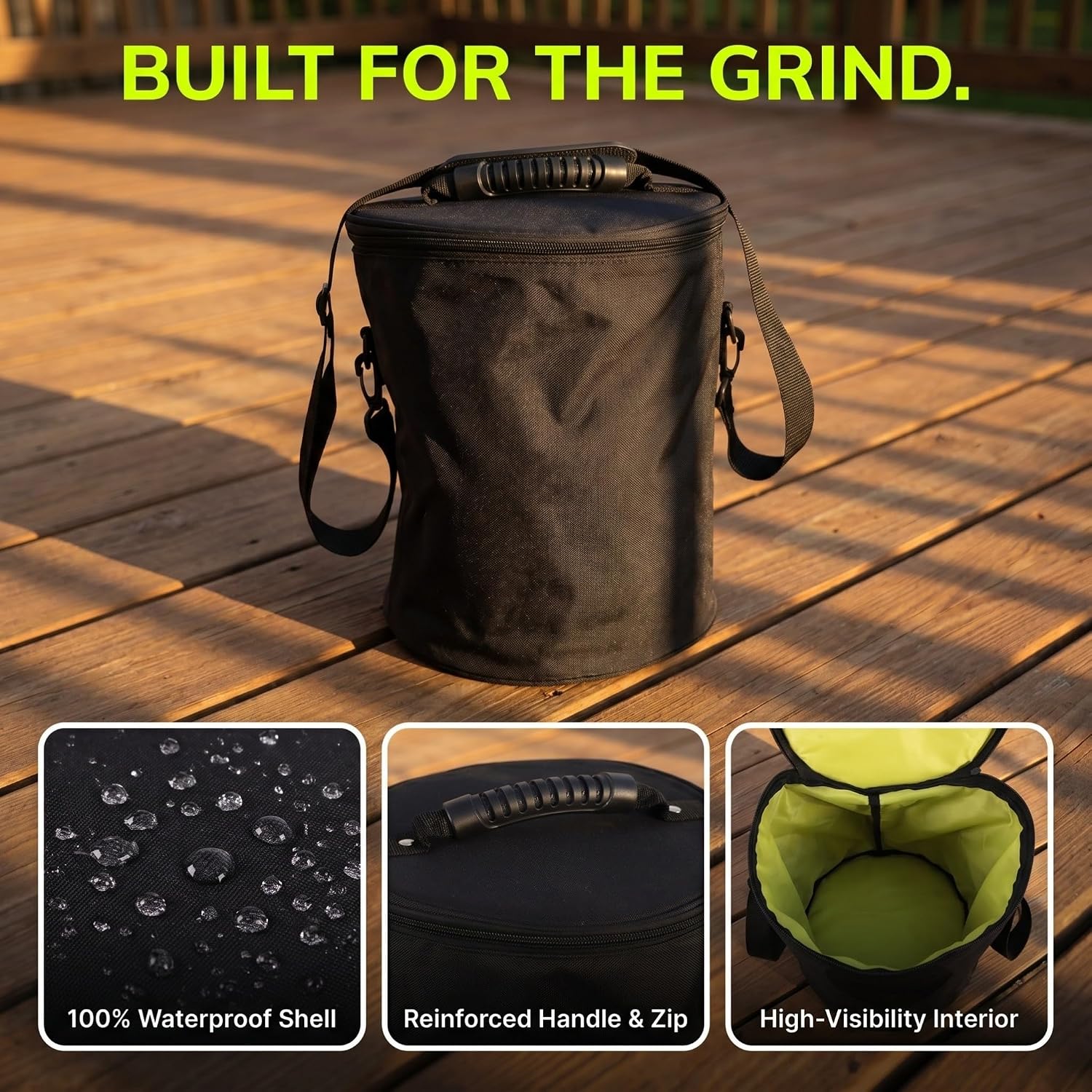 VOSAREA Waterproof Ice Hockey Bag Organizer with Lightweight Pvc and Polyester Material, Extravagant Large Compartment, Comfortable Handles, and Reinforced Stitching for Rainy Outdoor