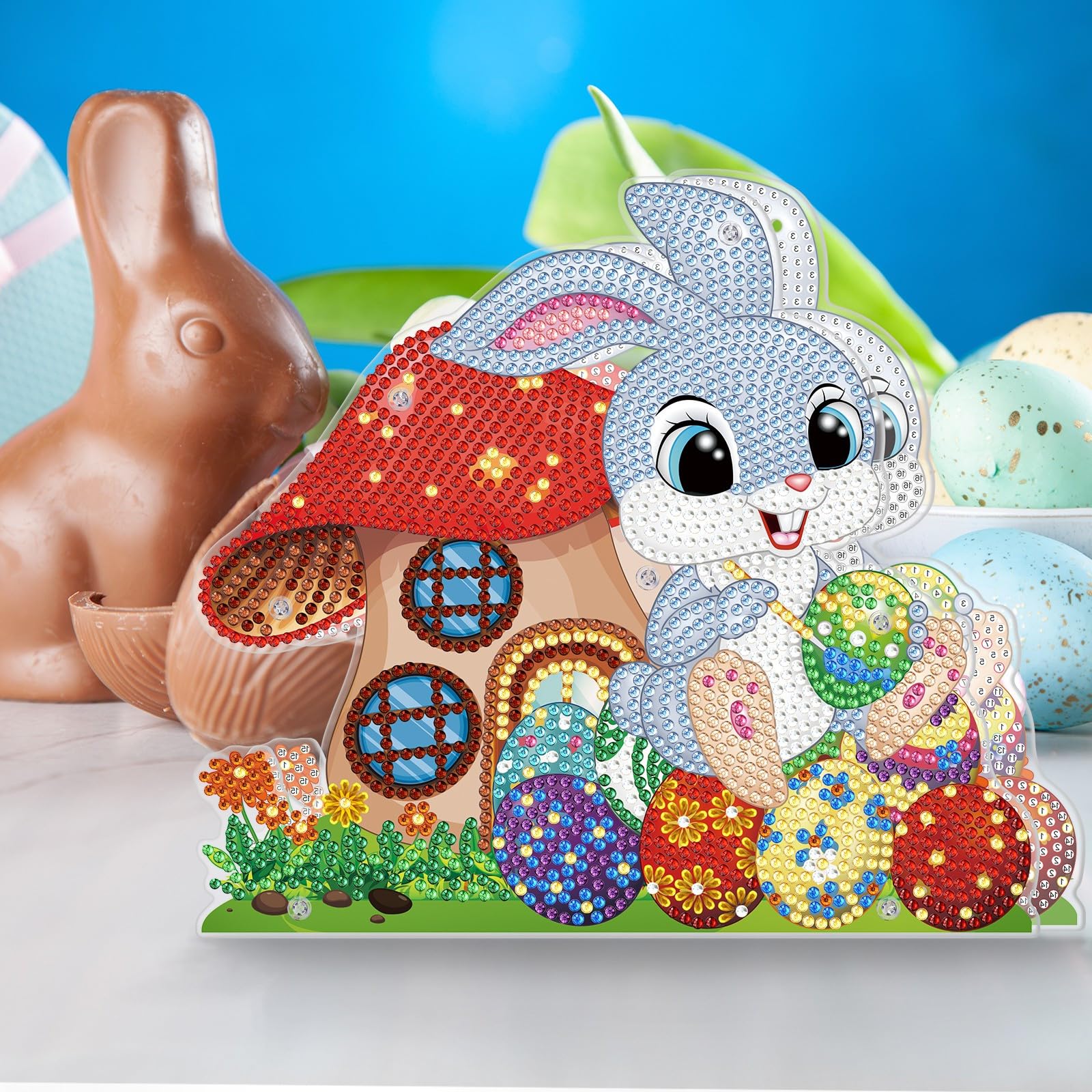 Kit De Peinture Diamant Pour Adultes - Cabane De Noël 5D - Kit D'art