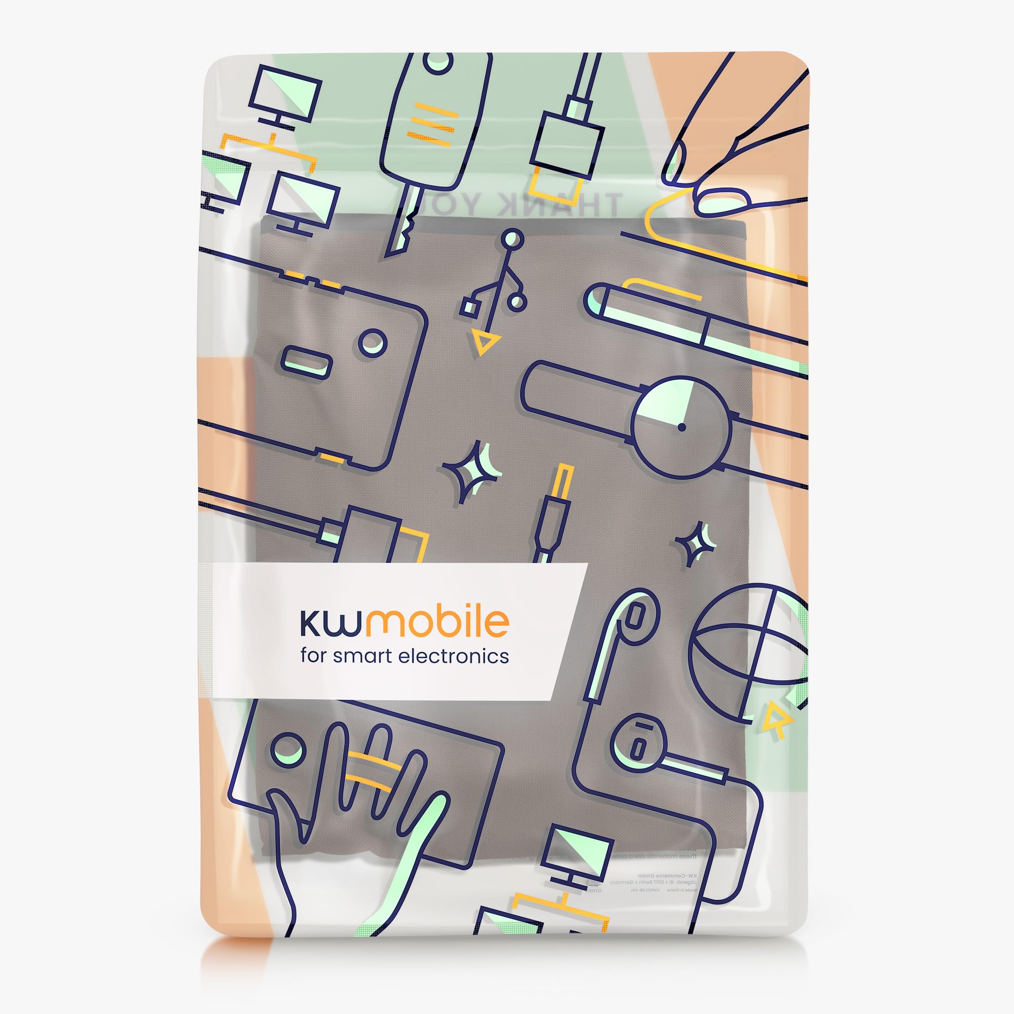 kwmobile Housse écran TV compatible avec 49-50" TV - Housse de protection TV extérieure contre intempéries, poussière et éclaboussures - chocolat
