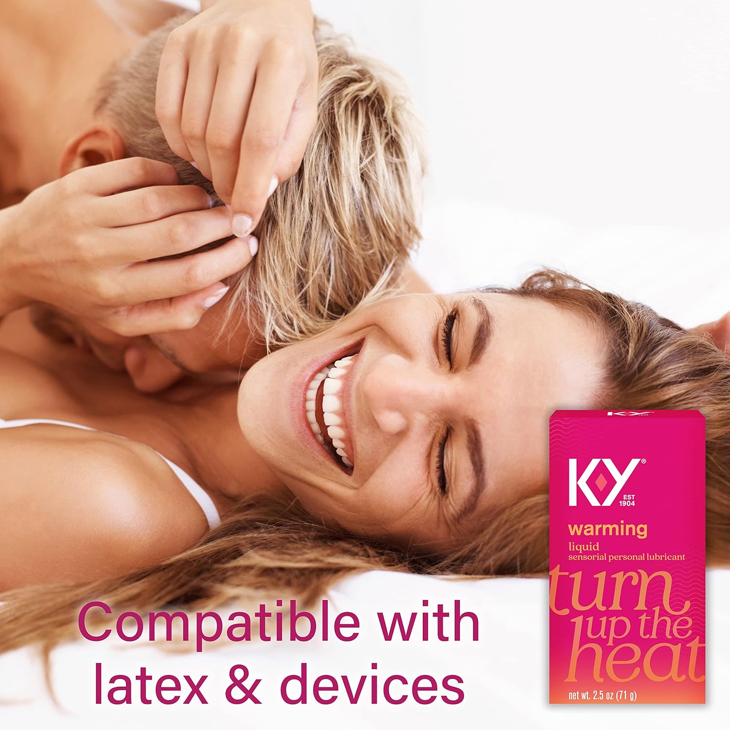 K-Y Warming Liquid Glycerin Based Formula 2.4 Fl Oz. Sensorial Personal Lubricant for Men, Women and Couples & Safe to Use with Latex Condoms (3 Pack)