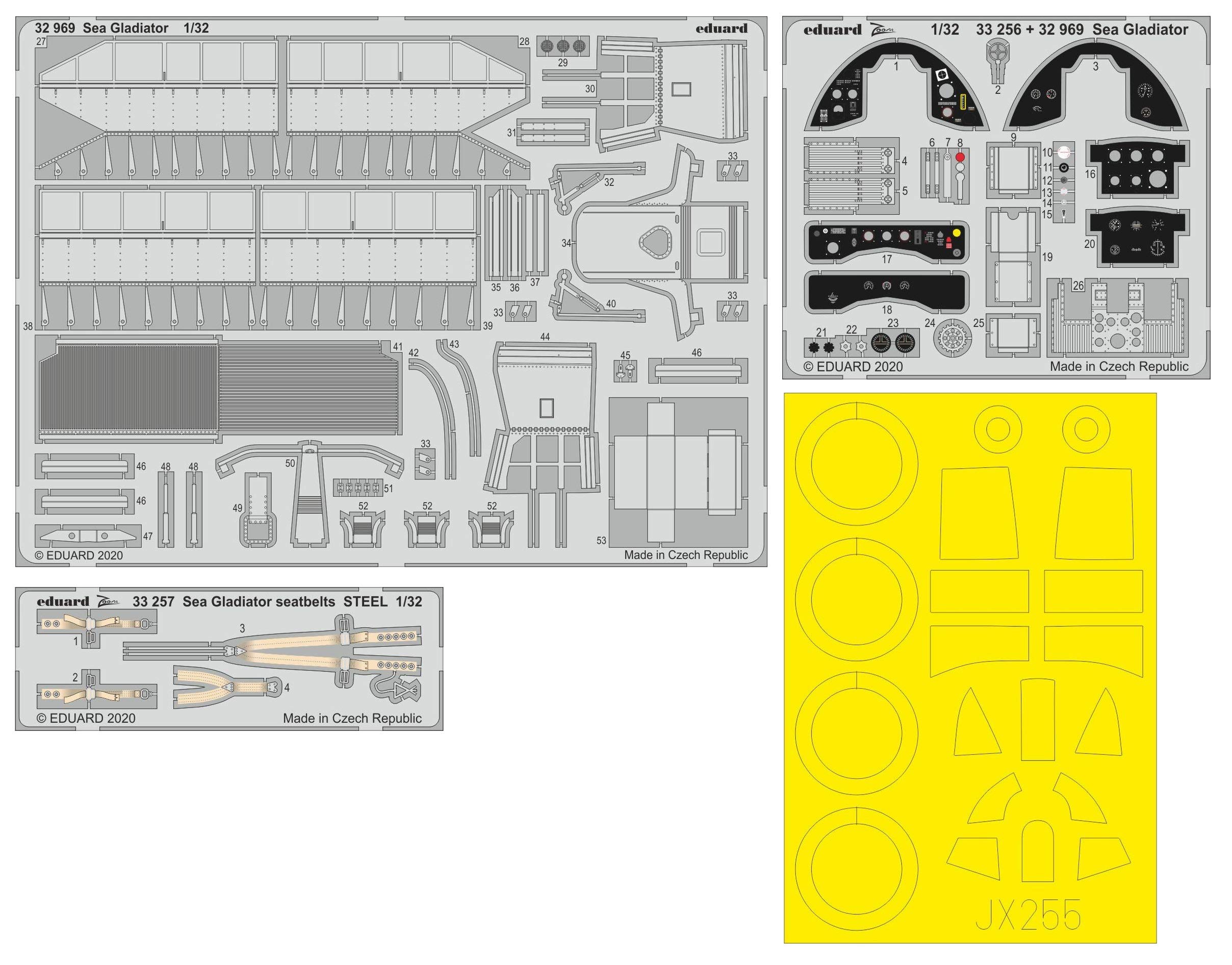 EduardEDBIG33118 Big ed Set, Various