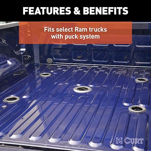 Miniatura 5 de CURT Enganche de 5 rueda 16043 A16, 16,000 libras, Select Ram 2500, 3500, sistema de disco de cama de 8 pies