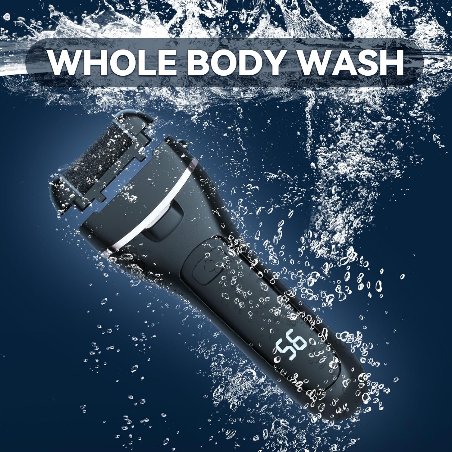 Wea&Hea Electric Callus Remover for Feet, 30 in 1 Professional Pedicure Kit with 9 Roller Heads, 2-Speed Rechargeable & Waterproof Foot File - Ultimate Foot Spa Tools for Smooth Skin at Home - Image 2