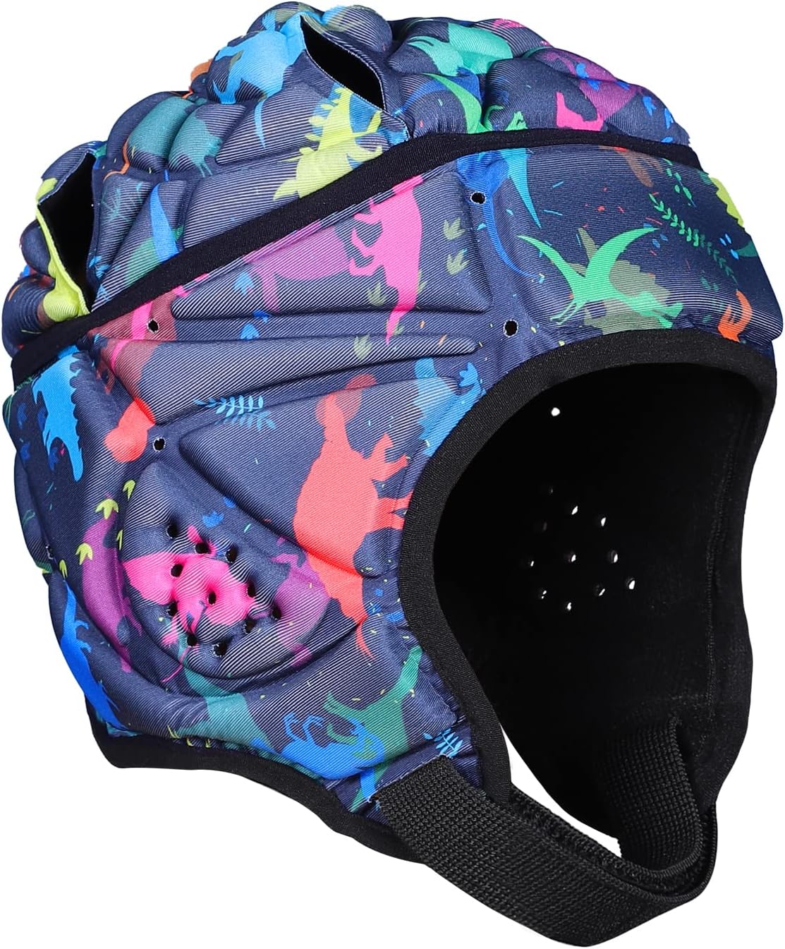 Soft Helmet Rugby Headgear Flag Football Helmet 7 on 7 Shell Padded Headguard Adjustable Head Protector Soccer Goalie Lacrosse Goalkeeper Head Protection for Youth Kids Adult