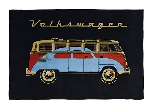 VW Collection - Volkswagen Soft Cuddly Fluffy Fleece Blanket Throw