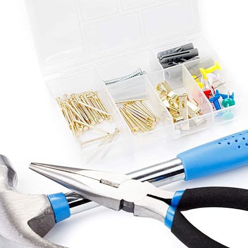 Miniatura 4 de Cartman 149 Piece Tool Set General Household Hand Tool Kit with Cordless Screwdriver Blue