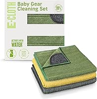 Vista 1 de E-Cloth Kit de limpieza para equipo de bebé, paño de microfibra de alta calidad, ideal para sillas altas de bebé, cubierta, asiento de automóvil