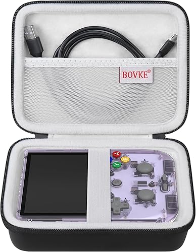 BOVKE Anbernic RG405V - Funda de transporte para consola de juegos de mano retro, versión vertical, soporte de juegos de mano retro Android con