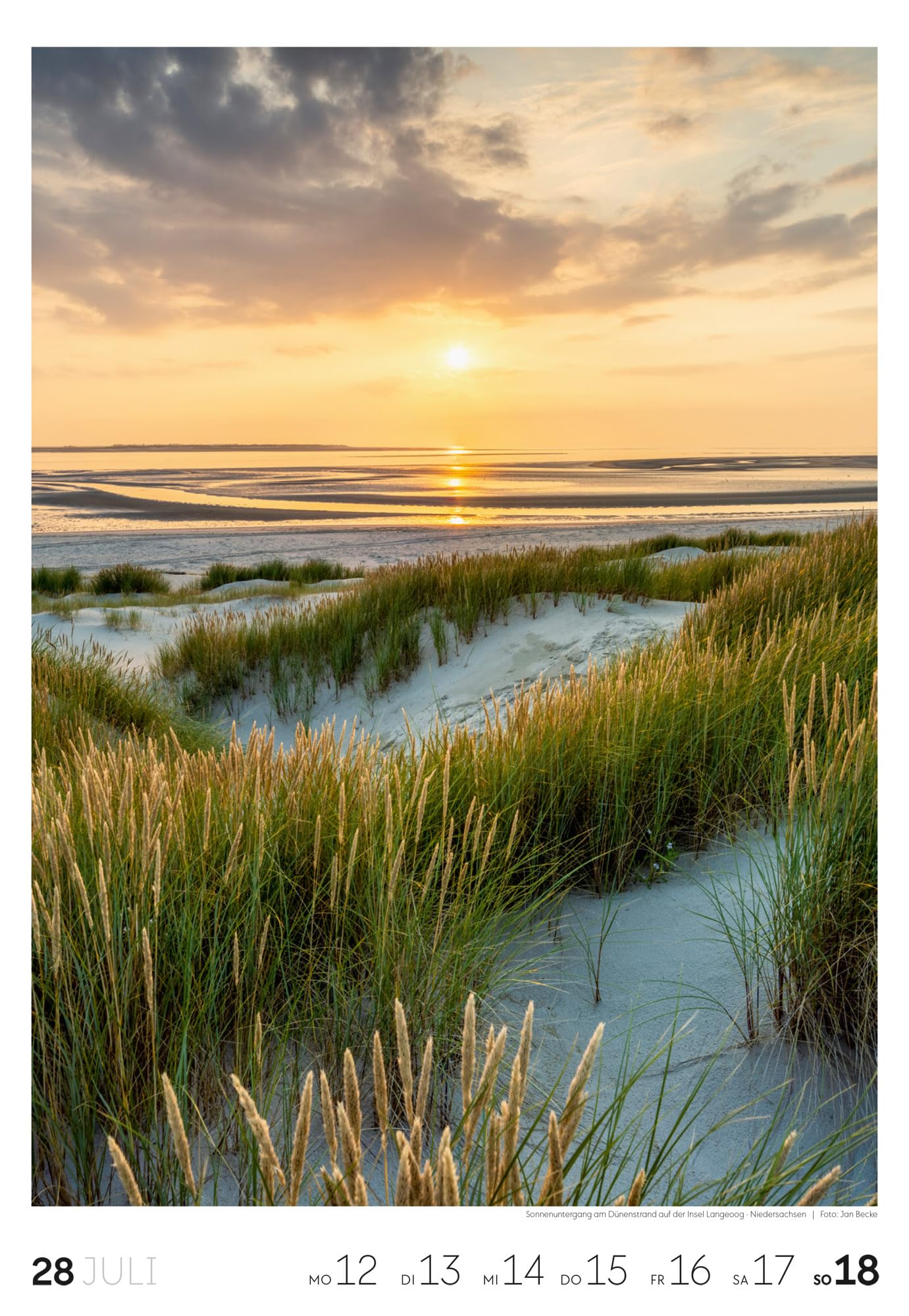 Küste Wochenkalender 2027: Meeres-Kalender mit 53 großformatigen Bildern im Hochformat (29x42 cm) | Strände der Ostsee und Nordsee in Deutschland