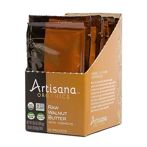 Artisana Organic Raw mantequilla, 1,19 onza (Pack de 10)