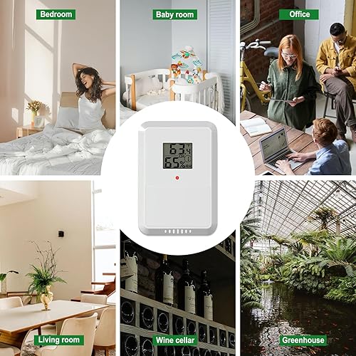 Miniatura 7 de Urageuxy Anemómetro inalámbrico WiFi para estación meteorológica con velocidaddirección del viento solar, termómetro e higrómetro para interiores y