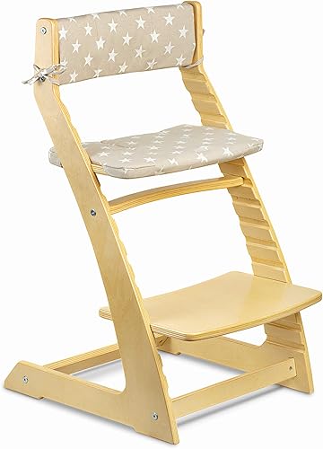 Miniatura 7 de Fornel Cojín para silla ajustable Highhair con respaldo y funda de asiento (gris)