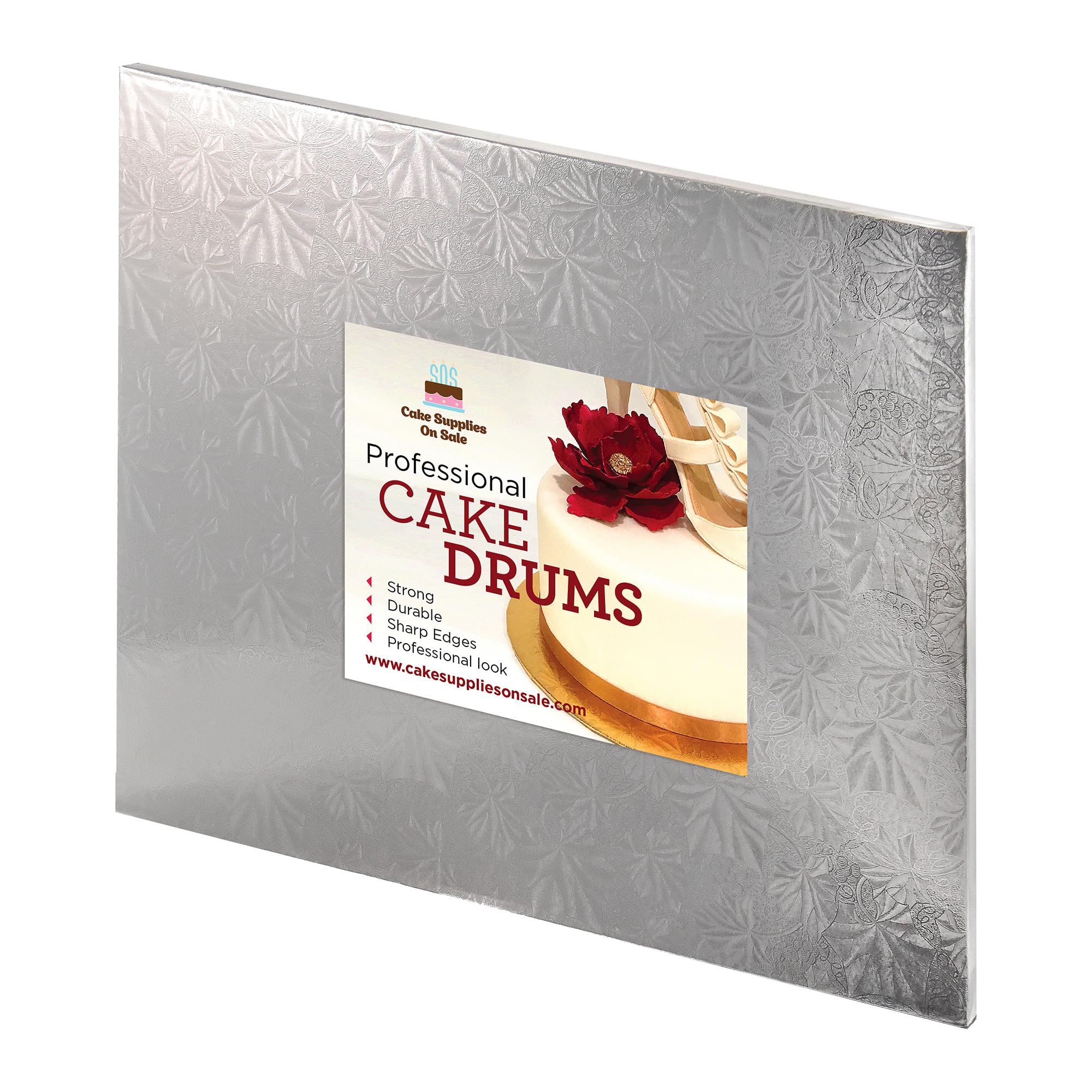 14"x19" Silver Thin Drum 1/4"