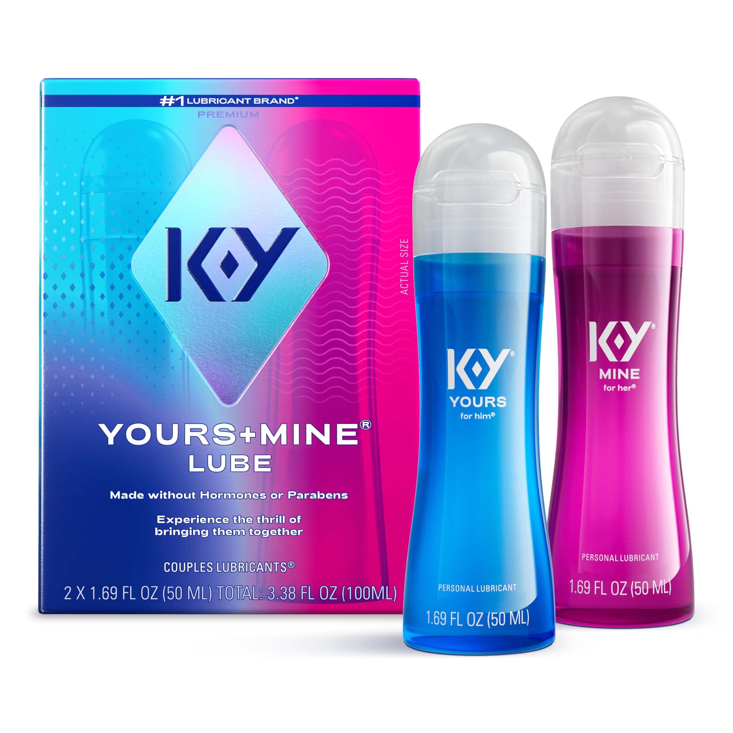 Amazon.com: K-Y Yours & Mine Personal Lubricant for Couples, Sensorial  Couples Lube, 2 x 1.69 Fl Oz : Everything Else