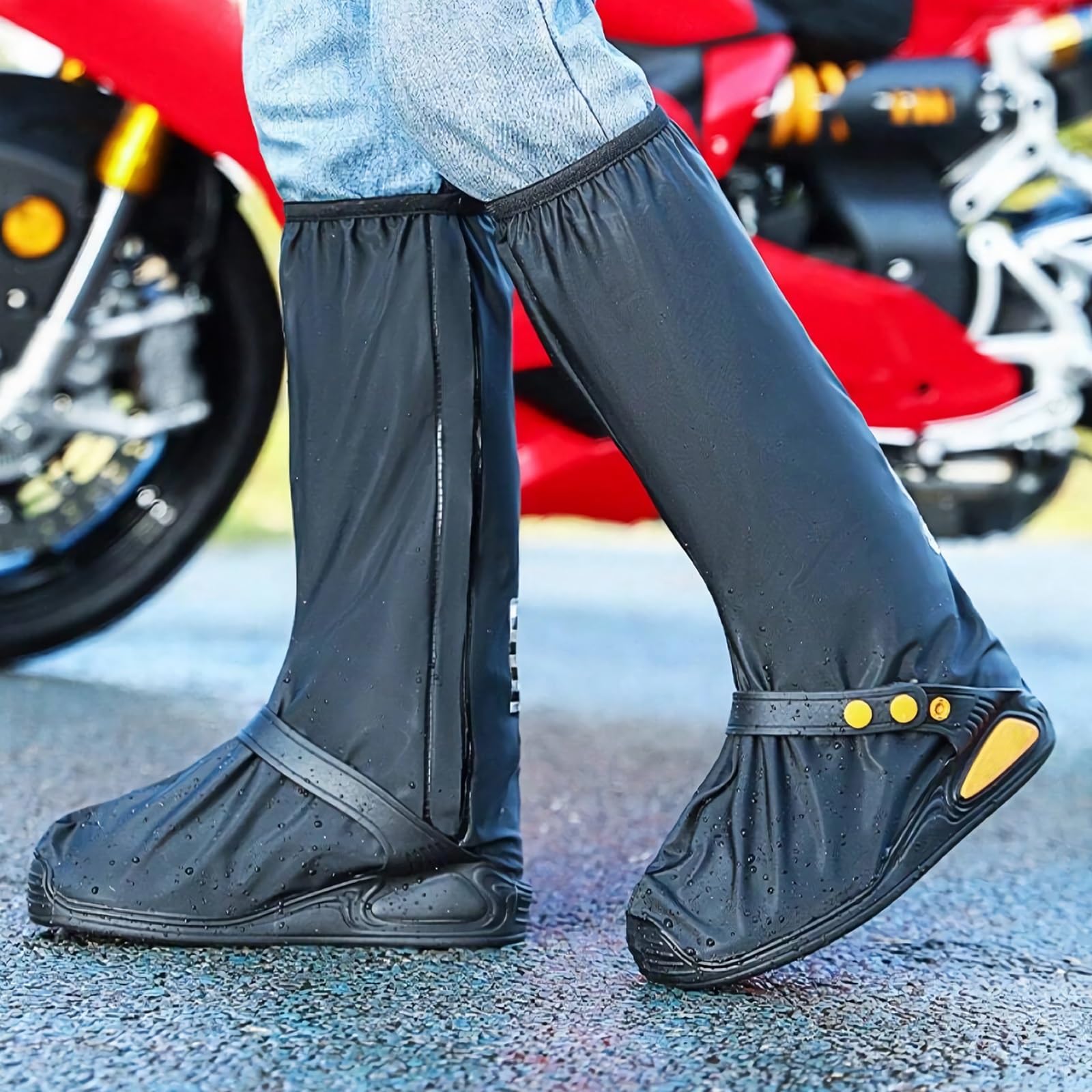 Housses De Bottes De Pluie Imperméables SooGree – Couvre-chaussures Transparents Pour Femme