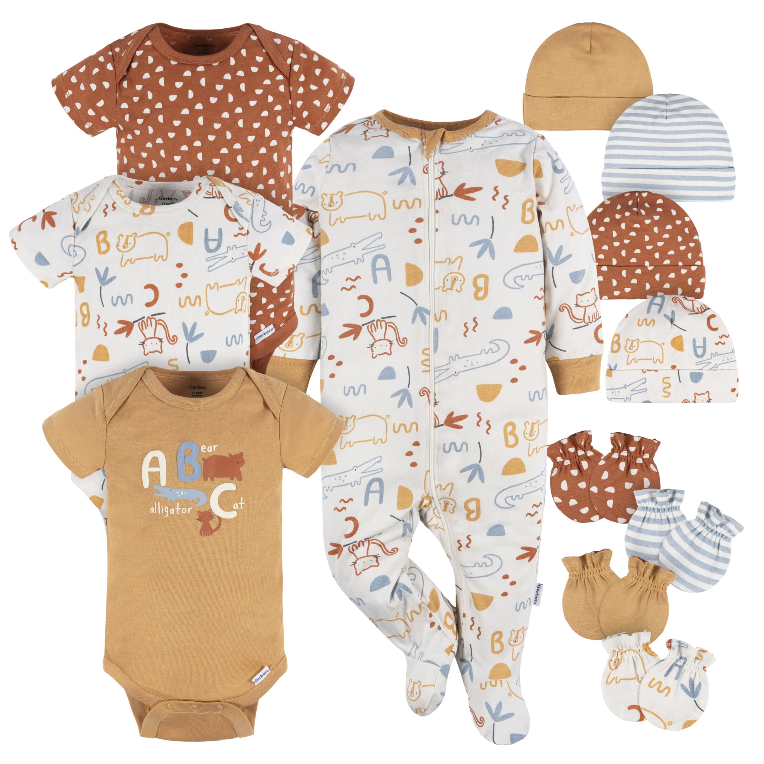 Gerber Boys And Girls 12 Piece Layette Gift Set Coffret cadeau Bébé garçon (lot de 12)