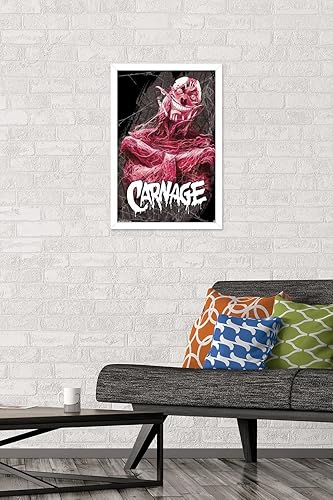 Miniatura 31 de Trends International Marvel Comics Carnage - Insane Wall Poster, 22.4L x 14.7W, Barnwood Framed Version Versión enmarcada Barnwood