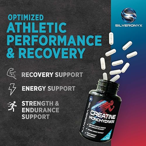 Miniatura 4 de Cápsulas de monohidrato de creatina de 3000 mg - Suplemento nutricional de creatina micronizada - Crecimiento muscular magro, rendimiento de