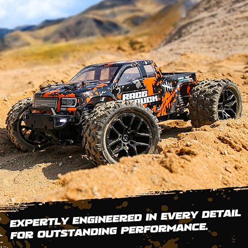 Miniatura 7 de HAIBOXING Camión monstruo RC a escala 118 18859E de 224mih de velocidad 4X4 todoterreno camión de control remoto a prueba de agua autos eléctricos a