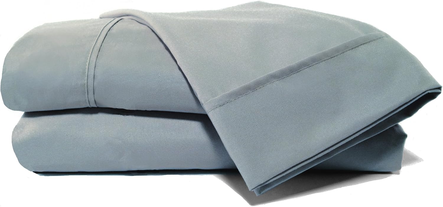 D. Charles Luxury Microfiber Sheets with Near Cotton Finish and 2 Extra Bonus Pillowcases (Stone Blue, King)