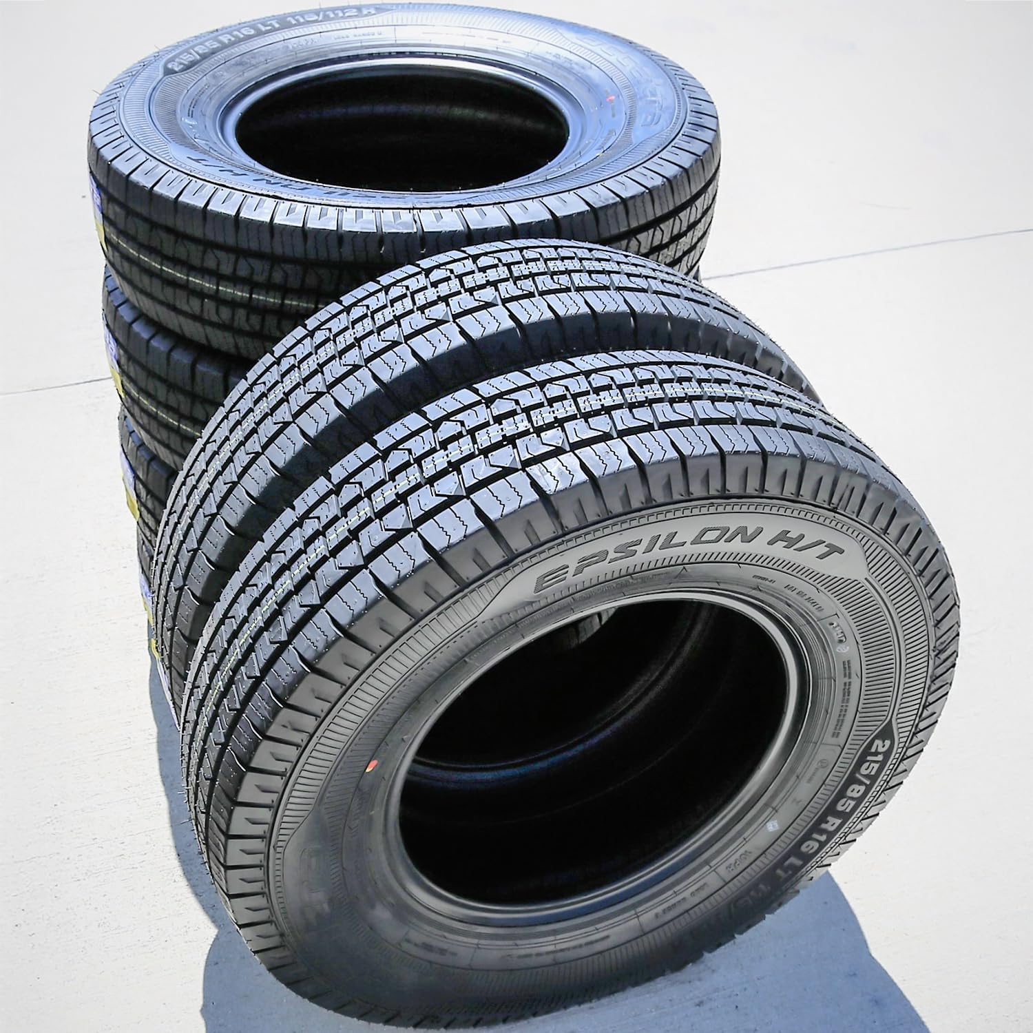 Accelera Epsilon H/T All-Season Highway Light Truck Radial Tire-LT215/85R16 215/85/16 215/85-16 115/112R Load Range E LRE 10-Ply BSW Black Side Wall
