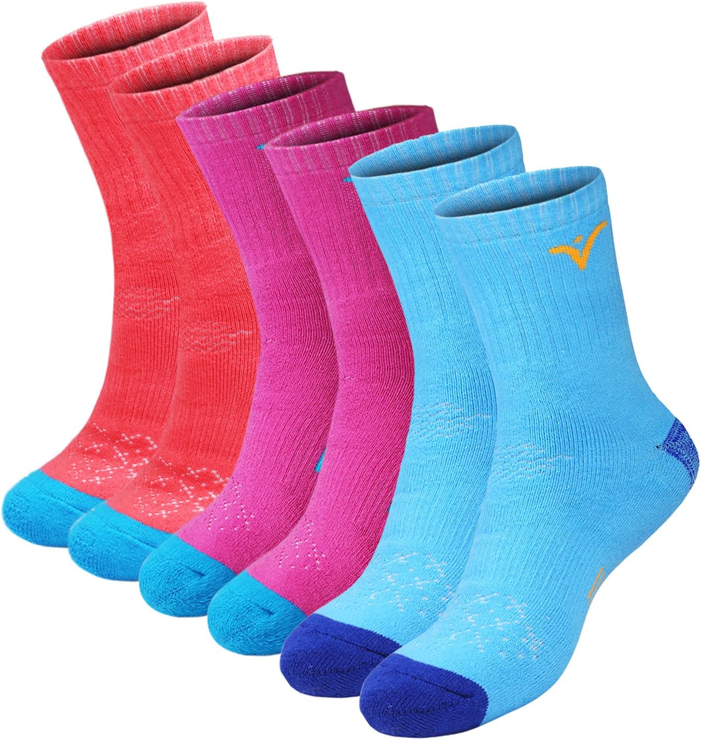 Veatree 5 Pairs Women Cushioned Moisture Wicking Socks for Hiking Trekking Running Camping Outdoor