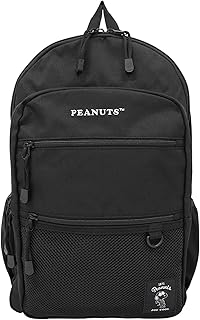 リュック スヌーピー 大容量 メンズ レディース 男女兼用 バックパック 通学 通勤 PC収納 a4 ブラック 通学リュック 大人 子供 チェストベルト