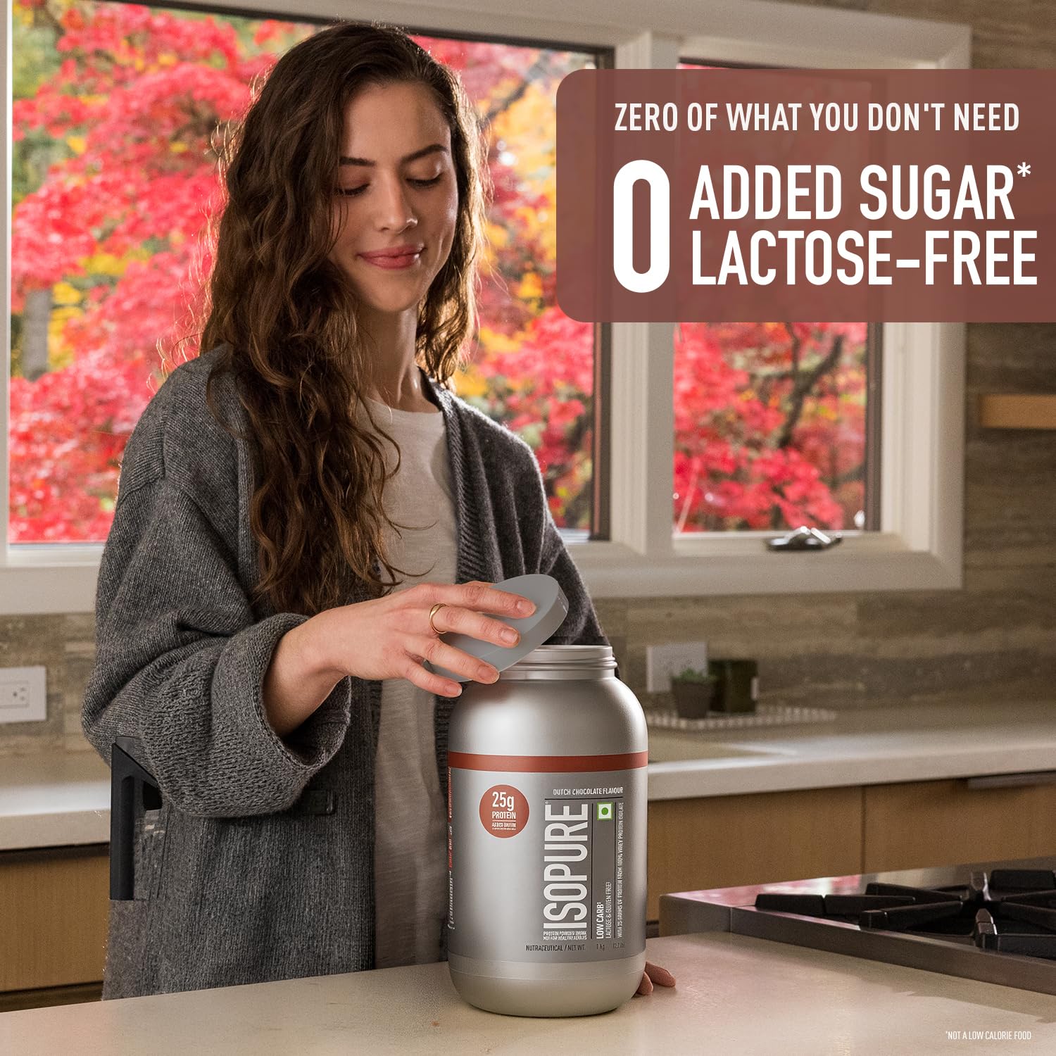 Isopure Whey Protein Isolate Powder with Vitamins for Immune Support & Biotine- 2.20 lbs, 1 kg (Dutch Choc), Lactose-Free, Gluten-Free, Veg protein for Men & Women. Offer Pack. — Amazon image 5