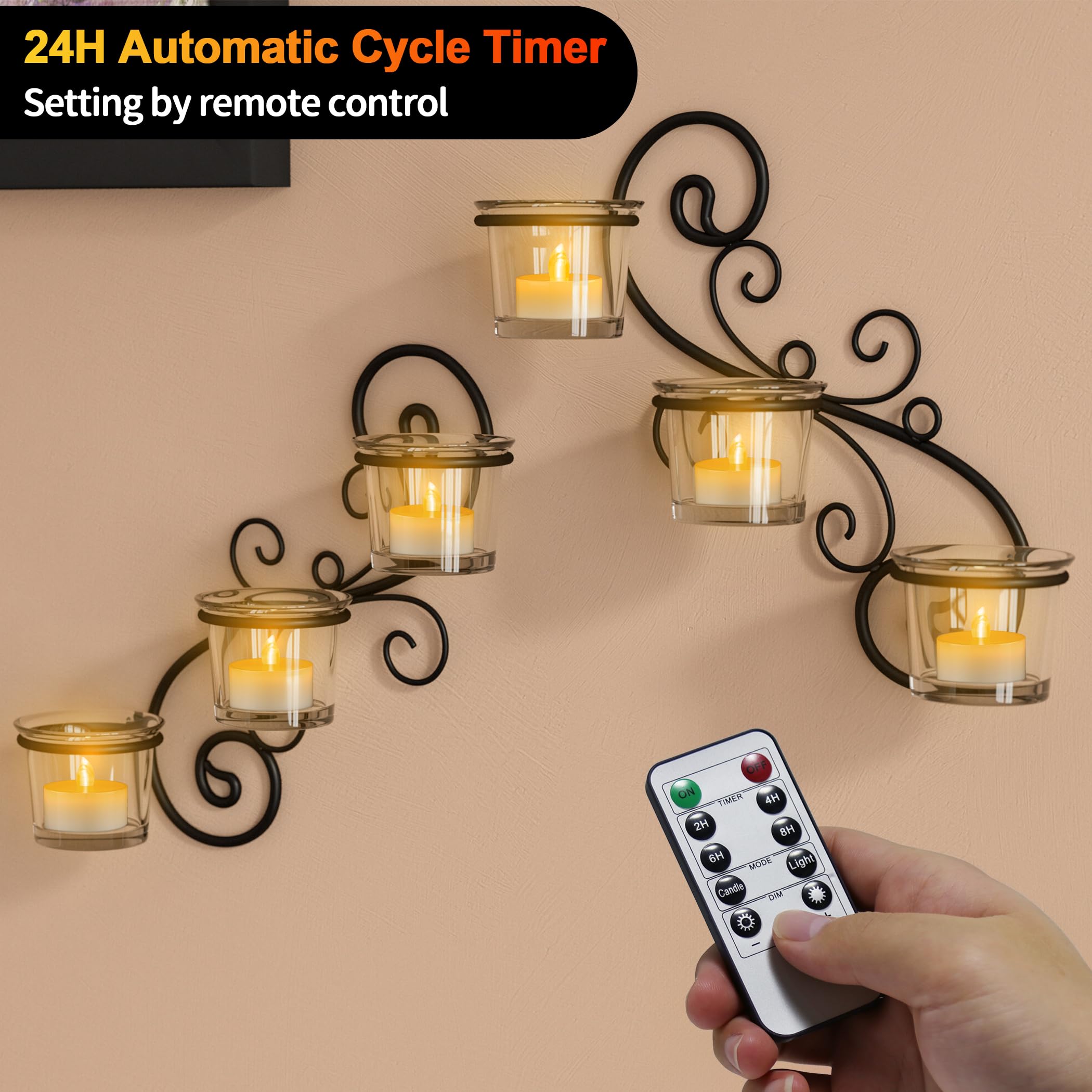 daphomeu Candele LED ricaricabili, 12 candele a LED senza fiamma, con telecomando, funzione timer, ricaricabili tramite USB, candele elettriche per matrimoni, Halloween, Natale, decorazione della casa