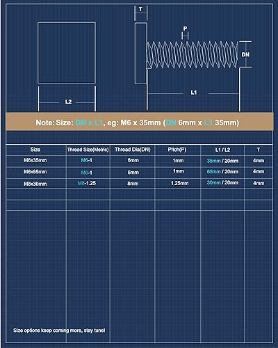 Miniatura 2 de Pernos de ranura en T para barras transversales de portaequipajes, plataforma, cesta de carga, adaptador de perno cuadrado de acero inoxidable para