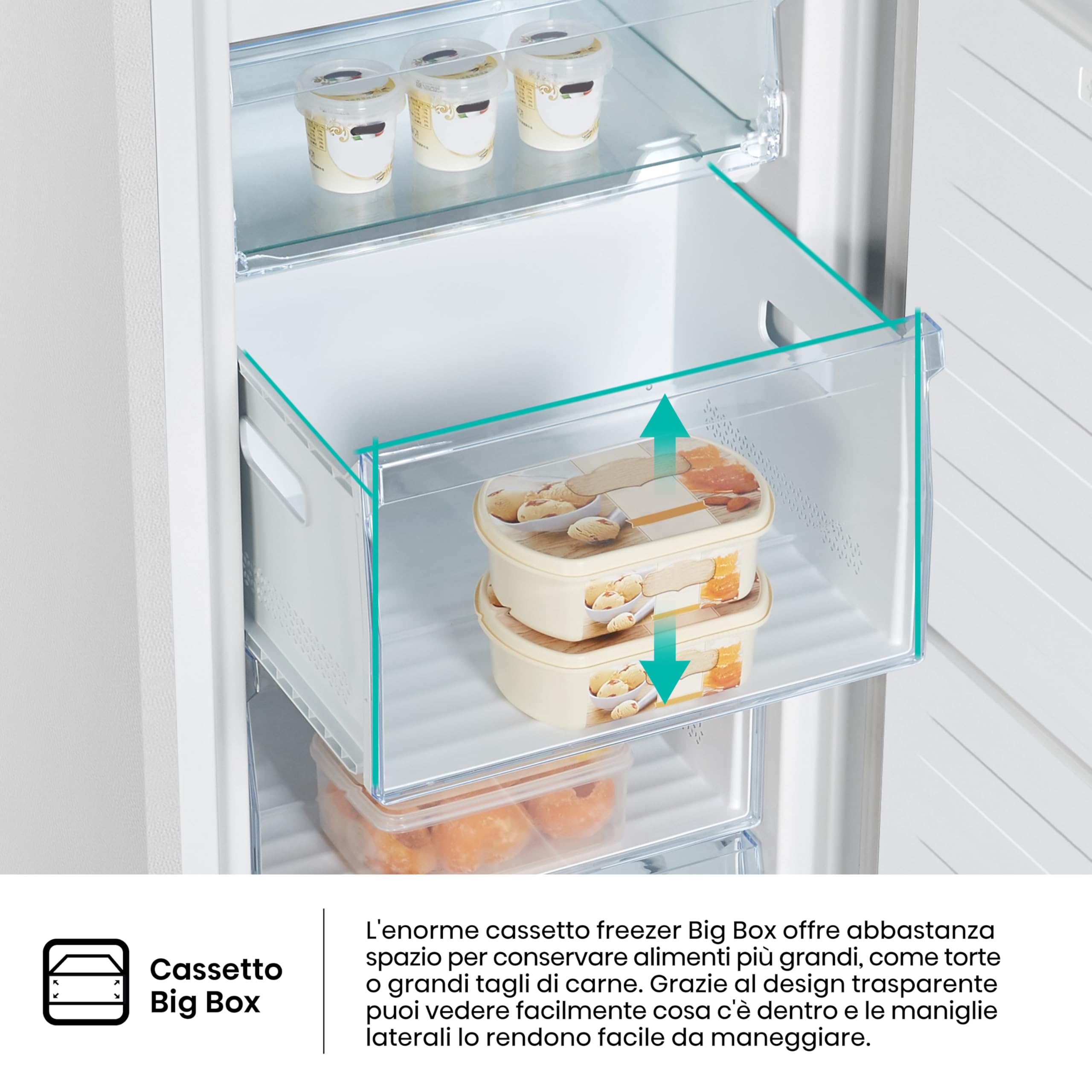 Hisense FV245N4AW2 Freezer Verticale, Total No Frost, 194 L, Bianco, Porte reversibili