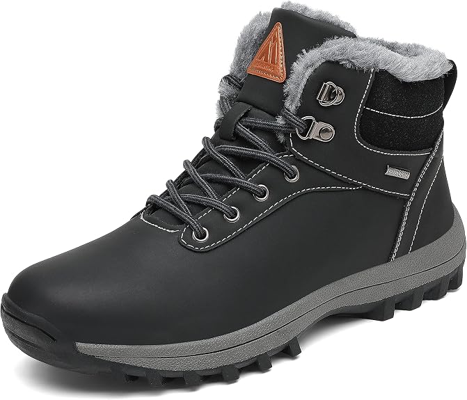 Stivali Invernali Donna Impermeabili A Caviglia - Punta Rotonda, Piattaforma 1 Cm, Stile Casual