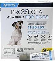 Vista 3 de Provecta Tratamiento tópico avanzado para pulgas y garrapatas para perros medianos (11 a 20 libras), suministro para 4 meses