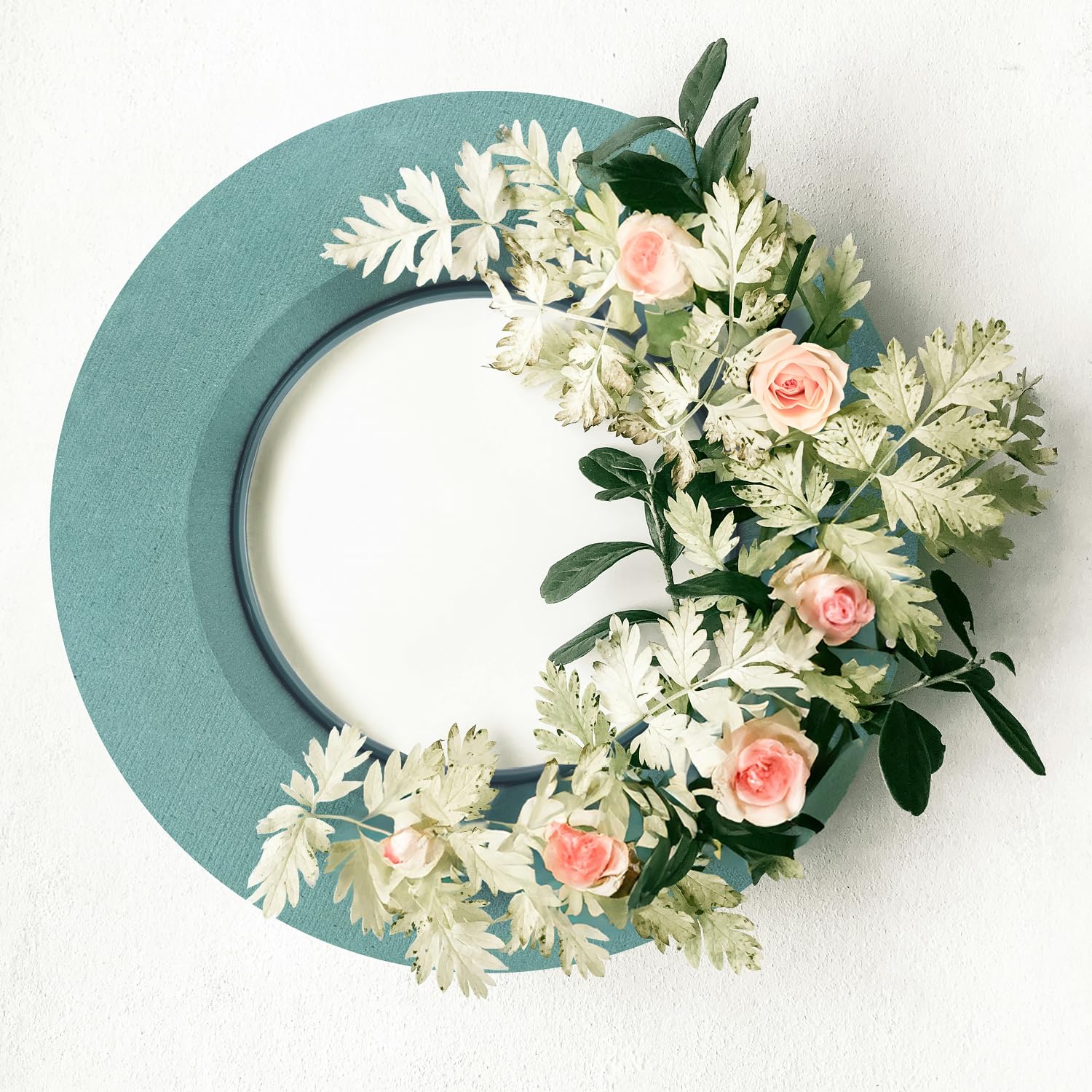 com-four® 9X Steckmasse für Blumengestecke in Ringform, Steckschaum | Steckschwamm zum Basteln für Hochzeit - Ostern und Geburtstag