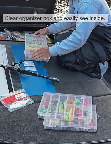 Miniatura 4 de Tnqhuq Organizador de cuentas de 36 rejillas, contenedores de almacenamiento de cuentas de plástico, organizador de almacenamiento de joyas,