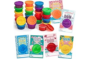 Valentine's Day Cards for Kids with Dough Toys