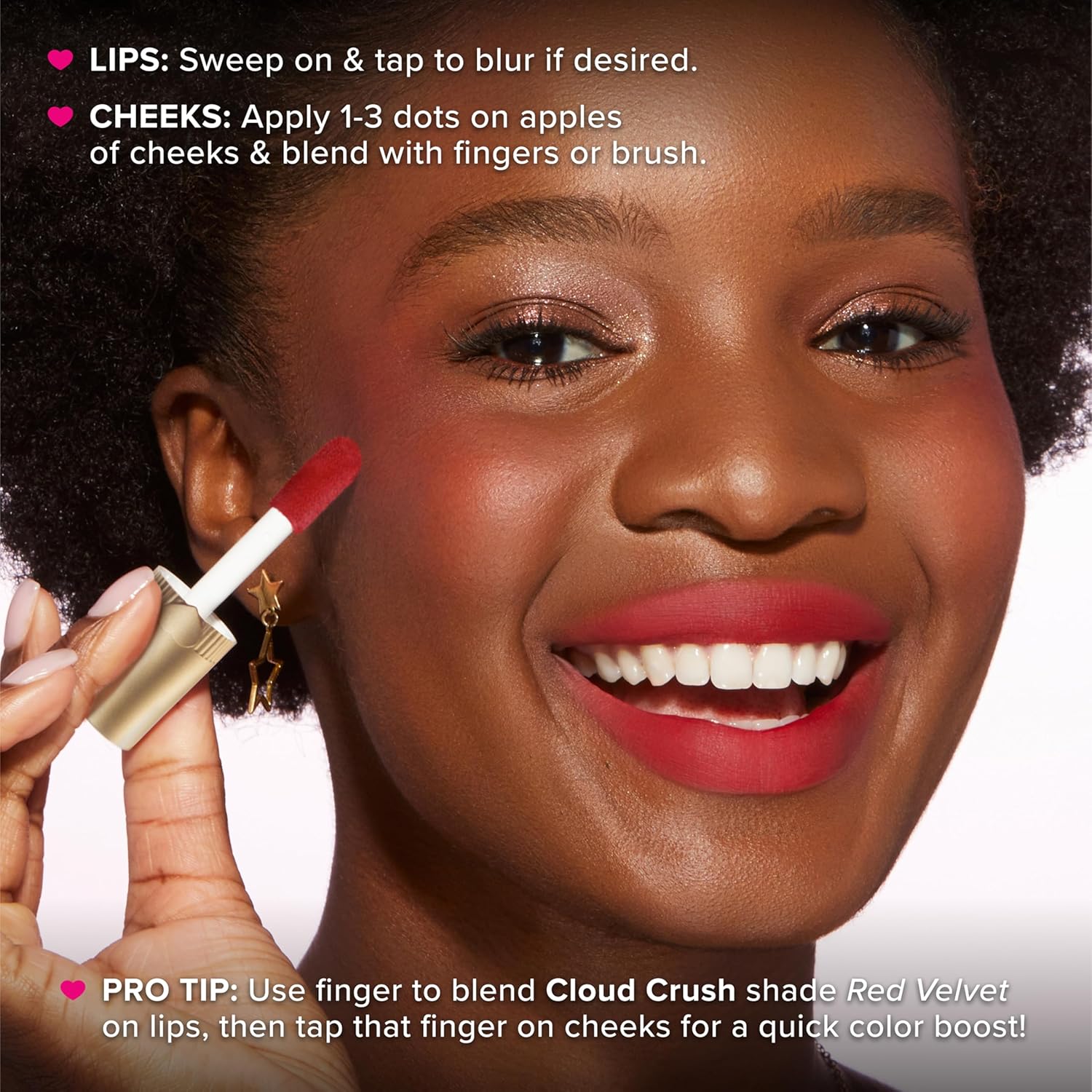 Too Faced Cloud Crush Whipped Lip & Cheek | Creamy Multi-Use Formula with Hyaluronic Oil for a Soft-Focus Longwear Flush - Image 5